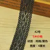 Encaje Tejido de Hilo de Algodón Negro Adorno para Manualidades Tela para Mantel Hecho a Mano Materiales para Ropa de Cama de Sofá Tela para Cortinas