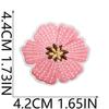 Lindo Adhesivo de Tela Bordado de Abeja de Pasto Pequeña Flor Bolsa Ropa Decoración Parche de Mariposa Bordado Planchado de Girasol