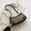 Bolso de axila con costuras retro y textura a la moda para mujer 2023 Invierno nuevo versátil ins bolso bandolera bolso cuadrado pequeño para mujer