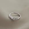 Anel de diamante flash estrela feminino nicho design sentido moda luz luxo elegante abertura anel ajustável jóias