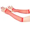 Guantes de Malla Fina de Longitud Media Elásticos de Red Sexy de Malla Guantes para Fiesta Retro Baile Unisex