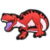 Serie de Dinosaurios Pequeños de Dibujos Animados Tamaño Pequeño Plano PVC Goma Suave Adhesivo Zapatos de Agujeros Transfronterizos Imán para Refrigerador Accesorios de Adorno DIY