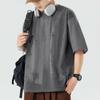 Camiseta de Manga Corta para Hombre Verano Delgada Moderna Marca Holgada Talla Grande Talla Grande Adolescente Manga Media Ropa Ropa para Hombres Gordos