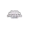 Comercio Exterior Nueva Serie de Frases Cortas Interesantes Estilo Carta Insignia Ropa Tops Versátil Anti-Exposición Pin Decorativo Venta al por Mayor