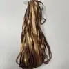 Tira de borda em couro PU tira de pressão de couro cordão de couro fita trançada cordão plano composto de couro têxtil de borda dobrada e acessórios para vestuário