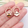 Acessórios para Joias DIY Pingente de Abelha de Desenho Animado Favo de Mel Girassol Chaveiro Colar Pulseira Charme de Liga