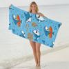 Toalla de Playa de Venta Caliente Transfronteriza al Por Mayor Microfibra Rectangular Estampada Absorbente Toalla de Baño Engrosada