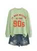 Era melhor nos anos 90 Amazon eBay Estação Independente Moda Casual Feminino Outono Inverno Moletom