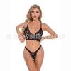 Ropa interior sexy Europa y Estados Unidos comercio exterior sexy ropa interior de una pieza encaje hueco ropa interior ajustada explosiones de Amazon