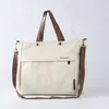 Bolso de Lona Gruesa de Gran Capacidad para Viajes Diarios de Mujeres 2025 Nuevo Bolso Bandolera Sencillo Bolso Tote de Moda para Salir Cruzado