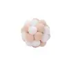 Juguete de bola de felpa para gato mascota Pelota con cascabel elástica Bola auto-saludable gato bola de lana colorida Bola Arcoíris