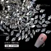 Celebridad de Internet Joyería para Uñas Grande Super Brillante Color Luz Forma Especial Fondo Puntiagudo Taladro Blanco Zirconia 5A Taladro Acumulativo Decoración para Uñas Taladro
