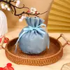 Bolsa de Dulces para Boda Estilo Europeo Creativa Redonda de Tela de Terciopelo Caja de Dulces para Boda Regalo de Acompañamiento Bolsa de Regalo para Fiesta de Boda Bolsillo de Paquete