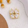 Pingente Colar Trevo da Sorte Magnético Transfronteiriço Pingente Design Simples Moderno Versátil Não Desbota Acessórios para Joias DIY