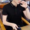 Ponto de cabelo 2020 nova camiseta casual masculina fresca combina com tudo camisa polo business tendência roupa masculina