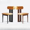 Silla de Comedor Retro de Madera Maciza, Silla de Maquillaje Popular de Diseño para el Hogar Estilo Medieval, Escandinavo Simple y Moderno