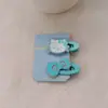 Novo Estilo Coreano Fofo Desenho Animado Acrílico Gatinho Grampo de Cabelo Menina Versátil Franja Lateral Presilha Acessórios de Cabelo Adorno de Cabeça