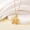 Tohm Nuevo Diseño de Lujo Accesible Transfronterizo Collar con Colgante de Girasol de Acero Inoxidable Accesorios de Verano Collar para Mujer que No se Desvanece