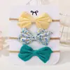 Amazon Accesorios para el Cabello de Niños Set de Diadema con Lazo de Algodón y Lino Diadema Simple para Bebés al por Mayor 5127