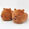 Juego de Animación Transfronterizo Accesorios de Dibujos Animados Pantuflas de Felpa para Interiores Pareja Hogar Cálido Pantuflas de Algodón Engrosadas Otoño e Invierno