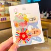 Accesorio Rosa Brillante de Diamante para el Cabello de Conejo para Niños, Lindo Pasador de Estrella de Lentejuelas, Goma para el Cabello para Niñas, Flequillo de Bebé