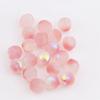 12mm Perforadas por la Mitad Cristales de Vidrio Soplado Color Melocotón Pequeños Cuentas Sueltas Colgantes Estilo Antiguo Hanfu DIY Pasador Hecho a Mano Materiales para Hacer