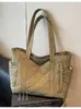 Bolso Transfronterizo Estilo Coreano de Gran Capacidad para Mujer 2025 Nuevo Moda Otoño e Invierno Textura Retro Bolso de Hombro Casual para Viajar