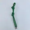 Llavero de Cuerda Trenzada de Cuero PU Avanzado Colgante Creativo Versátil para Bolsa Accesorios de Colgante de Cadena Tejidos a Mano DIY