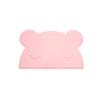 Mantel individual de oso portátil grande para el almuerzo de los niños, mantel individual de silicona impermeable, antideslizante y de fácil limpieza.