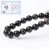 Obsidiana Dorada Natural 7A Cuentas Sueltas Semiacabadas Pulsera con Cuentas Hecha a Mano Collar Hilo Completo Cuentas Redondas Accesorios para Joyería DIY
