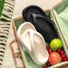 Chanclas de Suela Gruesa para Mujer para Aumentar la Altura y Usar en Verano, Sandalias y Chanclas de Playa Antideslizantes Simples y de Alta Gama
