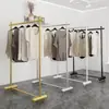 Tienda de Ropa Perchero de Lujo para Ropa, Exhibidor de Ropa para Hombre y Mujer, Perchero de Barra Única para Interiores de Celebridad de Internet, Tendedero para Ropa de Balcón en Casa