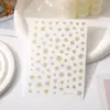 Pacote de Adesivos para Unhas Flor Estrela Lua Estrelada Floco de Neve Estilo Japonês Fita de Laço Bronzer Popular na Internet Ins