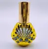 Botellas de Aceite Esencial de Gama Alta al por Mayor de 10 ml Octagonales Galvanizadas con Ruedita Roll-On Botellas de Perfume con Alta Apariencia y Estilo de Oriente Medio Botellas de Vidrio