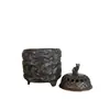 Latón Canciónhe Yannian Horno de Mil Grullas Incensario Pequeño Horno de Aromaterapia Mini Pequeño Cobre Artesanía Antigua Forma Antigua Jugar