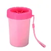 Herramienta para Lavar Patas de Perro Limpiador de Patas de Gato Taza de PP Antideslizante Cepillos Suaves de Silicona Con Cordón Fácil Almacenamiento Limpieza Profunda Suministros para Patas de Mascotas 2 Tamaños Disponibles