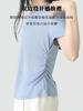 Tangge Silk Camiseta fina de cuello redondo y cintura ajustada de seda morera, sencilla y cómoda, básica, combinable con los hombros al aire, manga corta