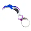 Valoro L Arma Especial 8cm Garra de Impresión de Saqueo Hoja Modelo de Metal Azul Llavero Colgante Juguete para Estudiantes