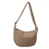 Pana Estilo Perezoso Versátil Japonés Artístico de un Solo Hombro Cruzado Chic Estudiante Casual Versión Coreana Bolso Sencillo tipo Dumpling para Mujer