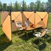 Cortavientos para Camping al Aire Libre Cortina a Prueba de Viento para Comedor al Aire Libre Pantalla para Barbacoa Pesca Tela Cortavientos para Camping