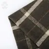 Tela de Tweed a Cuadros de Lana Profunda Color Café de Lana de Camello al 20%, Nueva Tela de Lana Otoño e Invierno, Suministros de Fabricante Tela de Lana Gruesa
