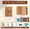 Álbum de Memórias Dobrável Estilo Sanfona DIY Vintage Em Branco Empilhável Grande Álbum de Fotos de Viagem Livro de Registro Cartão Preto Feito à Mão
