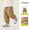 Pantalones para Niños de Dudu: Pantalones Largos de Invierno para Niños, Pantalones Casuales para Niñas, Ropa para Bebés y Niños, Prenda Básica Elegante para el Día a Día con Forro de Felpa