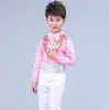 Roupas festivas de Ano Novo para crianças, meninos, florista, vestido de apresentador, vestido de coro, terno de manga longa com lantejoulas, roupas de performance