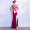 Vestido para Brinde da Noiva 2026 Verão Novo Estilo Elegante e Sexy Cauda de Peixe Ajustado Longo Estilo Coreano Vestido de Casamento para Mulheres