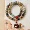 Pulsera Bodhi de Dropshipping Tamaño Grande Círculo Único 108 Cuentas Pulsera de Doble Círculo Estilo Vintage Pulsera Bodhi