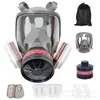 Máscara Facial Completa de Silicona para Soldadura, Polvo de Fuego 6800 de Doble Uso para Pintura en Aerosol, Industria Química, a Prueba de Polvo, Venta Directa del Fabricante, Transfronterizo