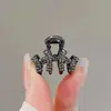 Presilha de Garra Mini Brilhante com Garra de Diamante Estilo Coreano, Piranha Pequena Delicada com Strass para Mechas, Presilha Lateral de Princesa para Mulheres com Pérolas