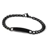 Pulsera Personalizada de Moda DIY con Patrón Grabado Láser Pulsera de Acero Inoxidable para Pareja de Venta Caliente Transfronteriza Joyería Accesorios para Collares Venta al por Mayor