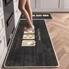 Tapete de cocina transfronterizo, alfombra antideslizante y resistente al aceite, felpudo resistente a la suciedad para entrada del hogar, tapete lavable y fácil de limpiar